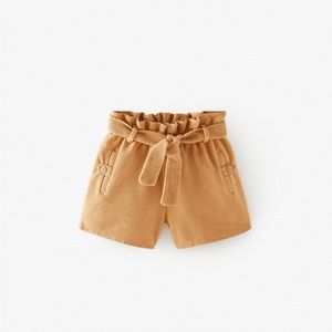 Zara Girls’ Tan Shorts-Size 8